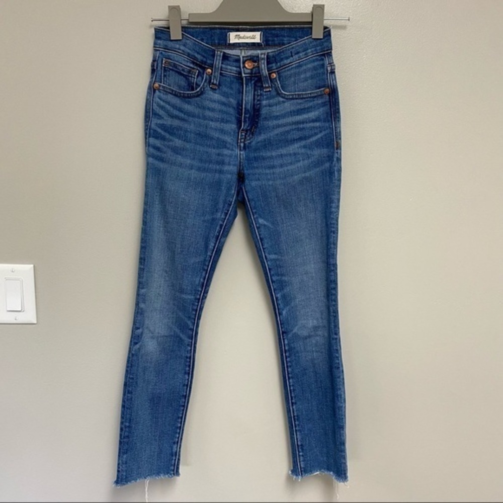 Madewell 9” High-Rise Skinny Crop Raw Hem - Picture 2 of 8